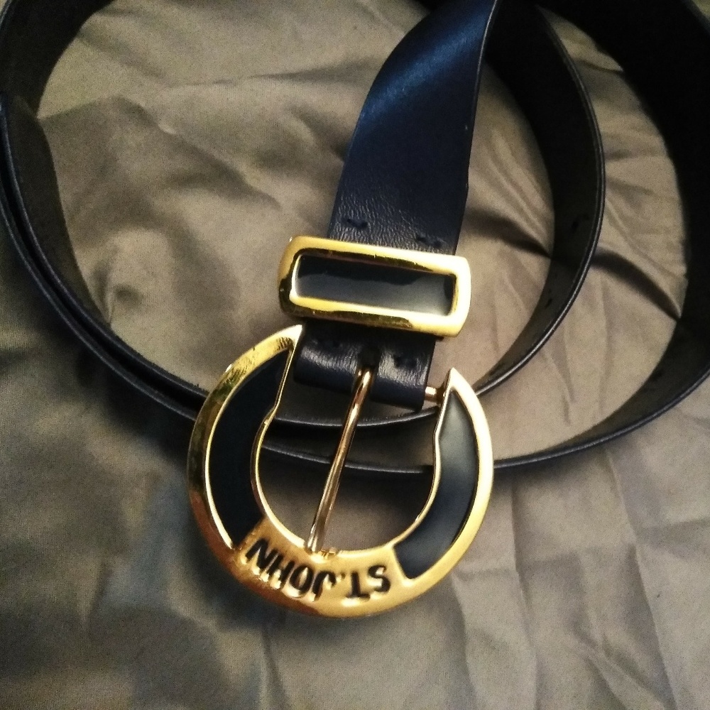 St. John Navy Blue & Gold Belt